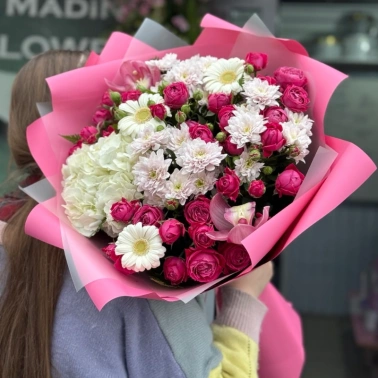 Розовый букет мечты