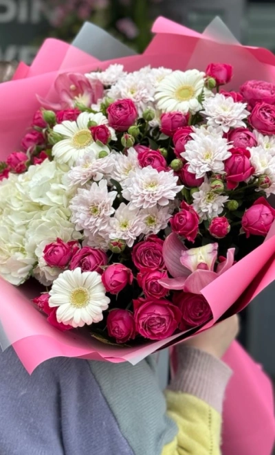 Розовый букет мечты